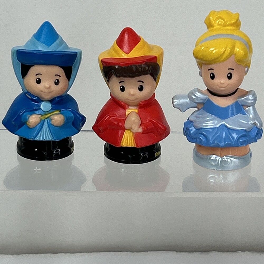 Fisher Price Little People Cinderella 2 Fairy Godmother Lot